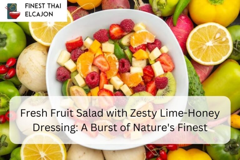 Fresh Fruit Salad with Zesty Lime-Honey Dressing A Burst of Nature's Finest